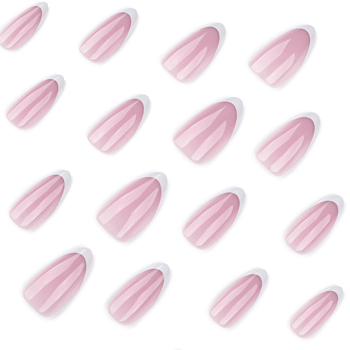 Artful nail extensions with elegant gradient and precise French tip Stornfield
