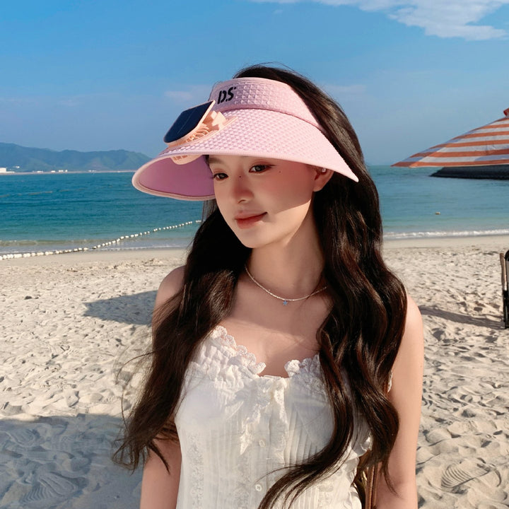 adjustable sun visor with integrated mini fan and UV protection Stornfield
