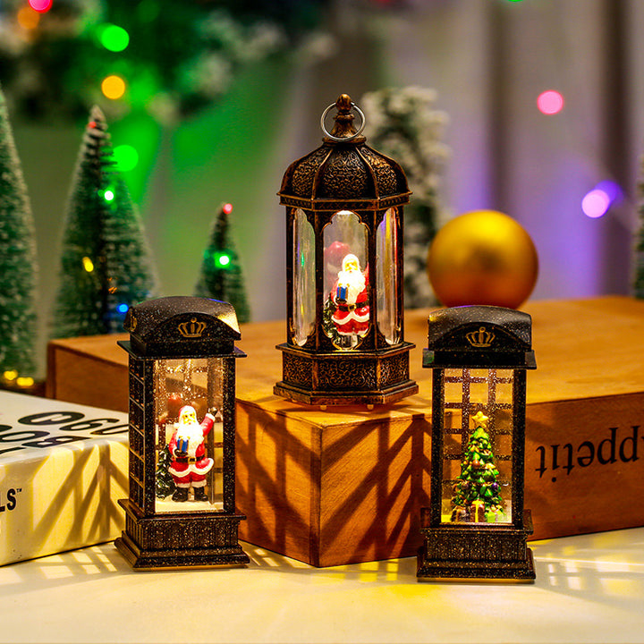 Decorative Christmas lantern with LED lighting Stornfield