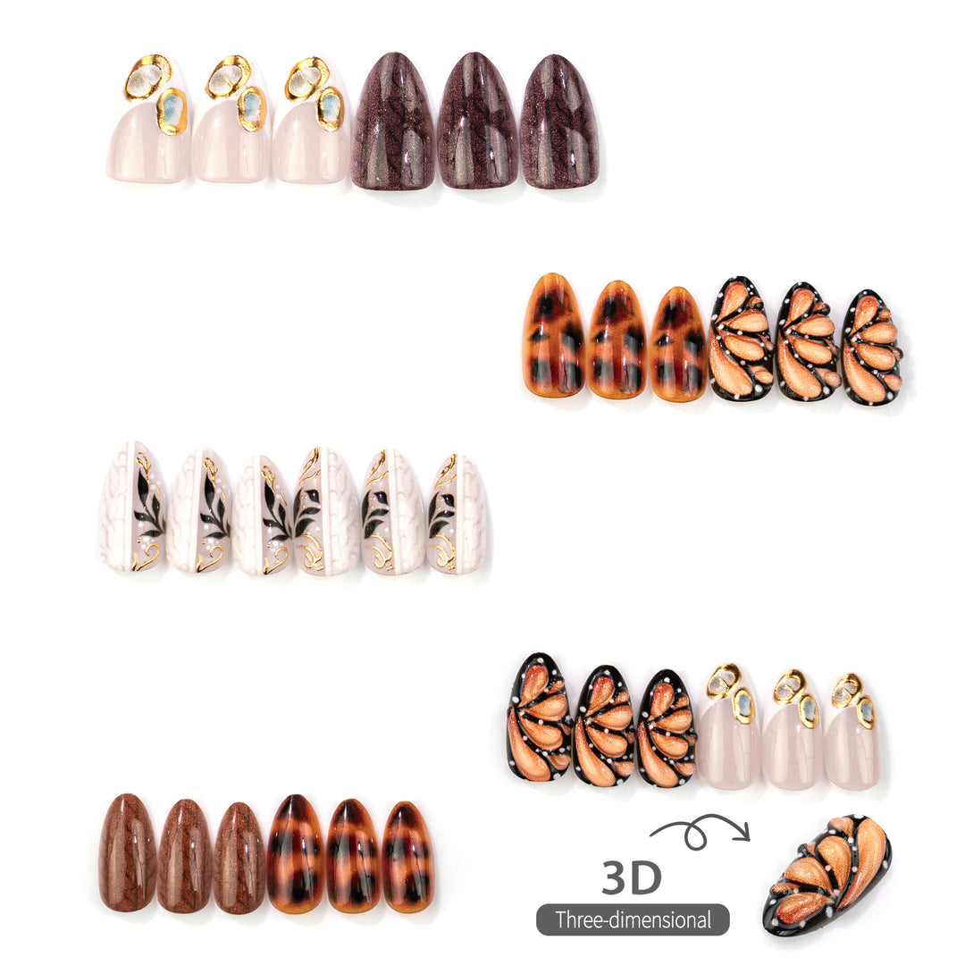 Manual Artistic Press-On Nail Kit