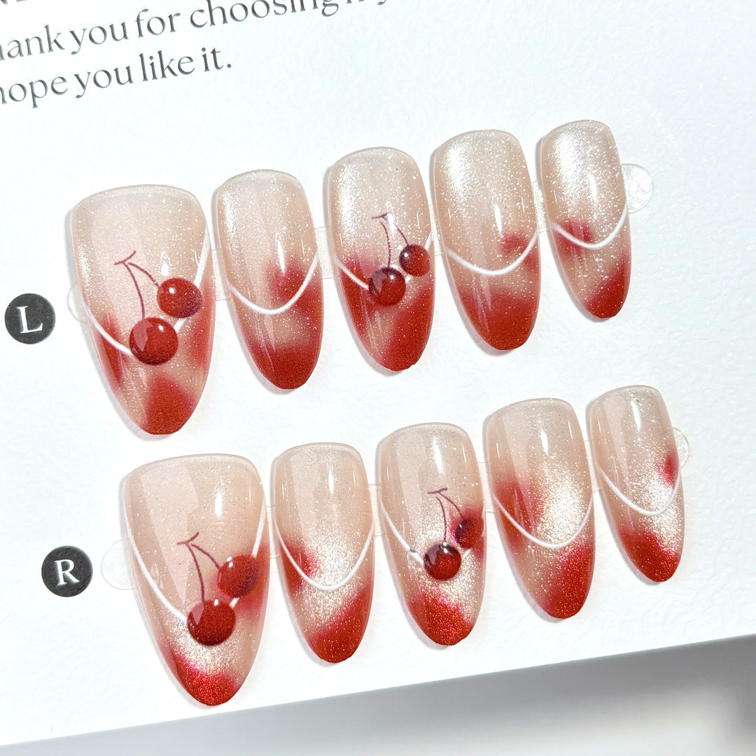 Cherry Blossom Press-On Nail Art Set