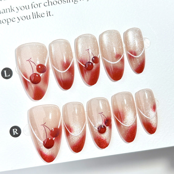 Cherry Blossom Press-On Nail Art Set