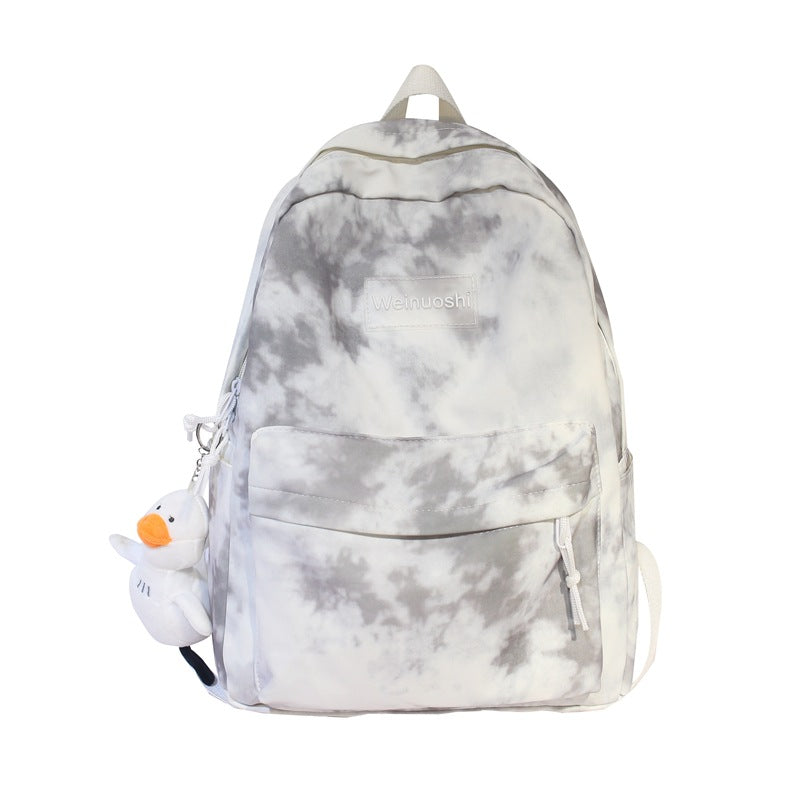 Cloud-Patterned Casual Backpack Stornfield