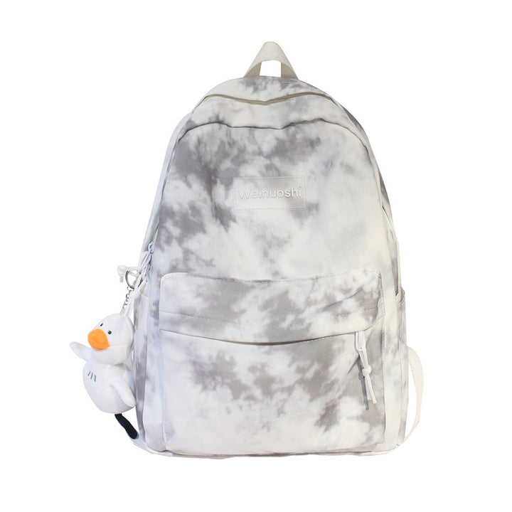 Cloud-Patterned Casual Backpack Stornfield