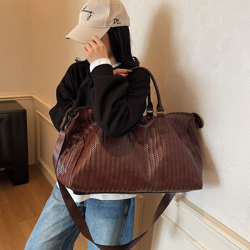 Noble and Durable Travel Bag in Modern Wave Pattern Stornfield
