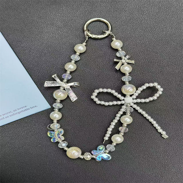 Decorative Pearl and Crystal Keychain Stornfield