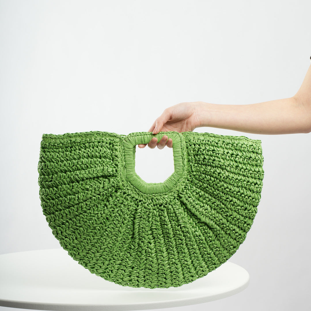 Handcrafted Ribbed Structure Beach Bag Stornfield
