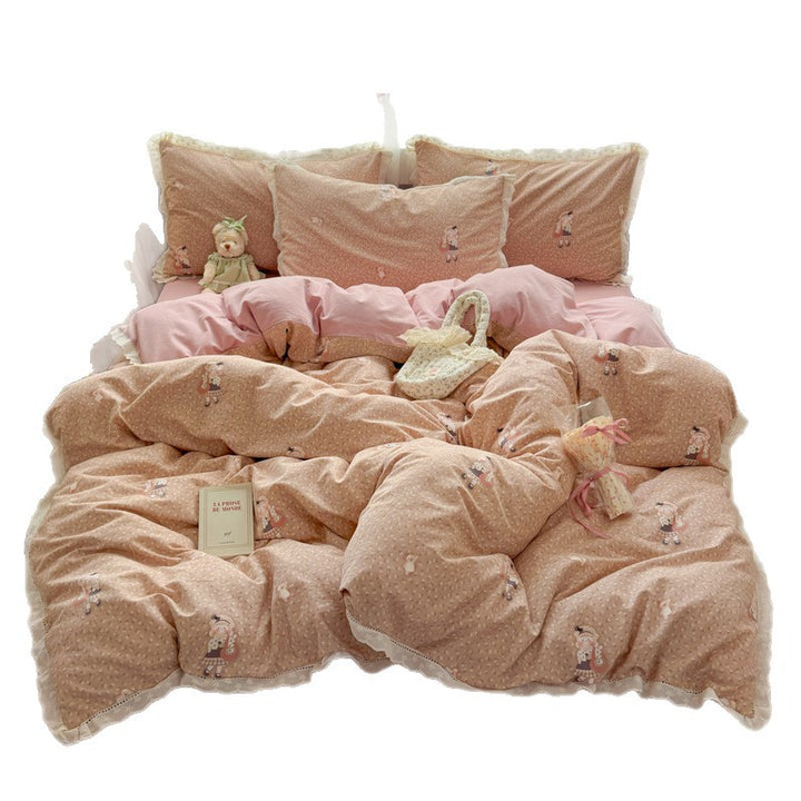 Cute Cartoon-Themed Duvet Cover Set