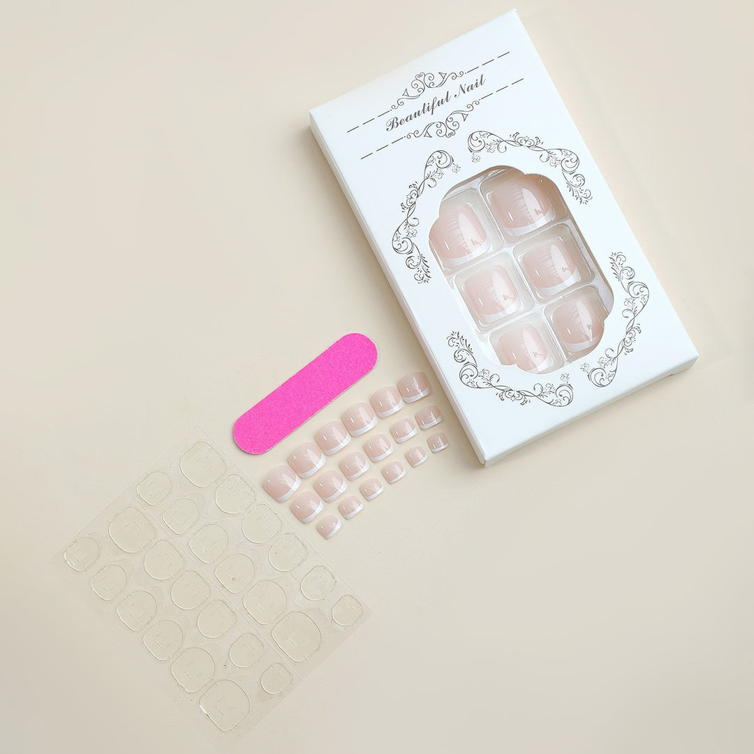 Artificial nail set with flexible nails and caring accessories Stornfield