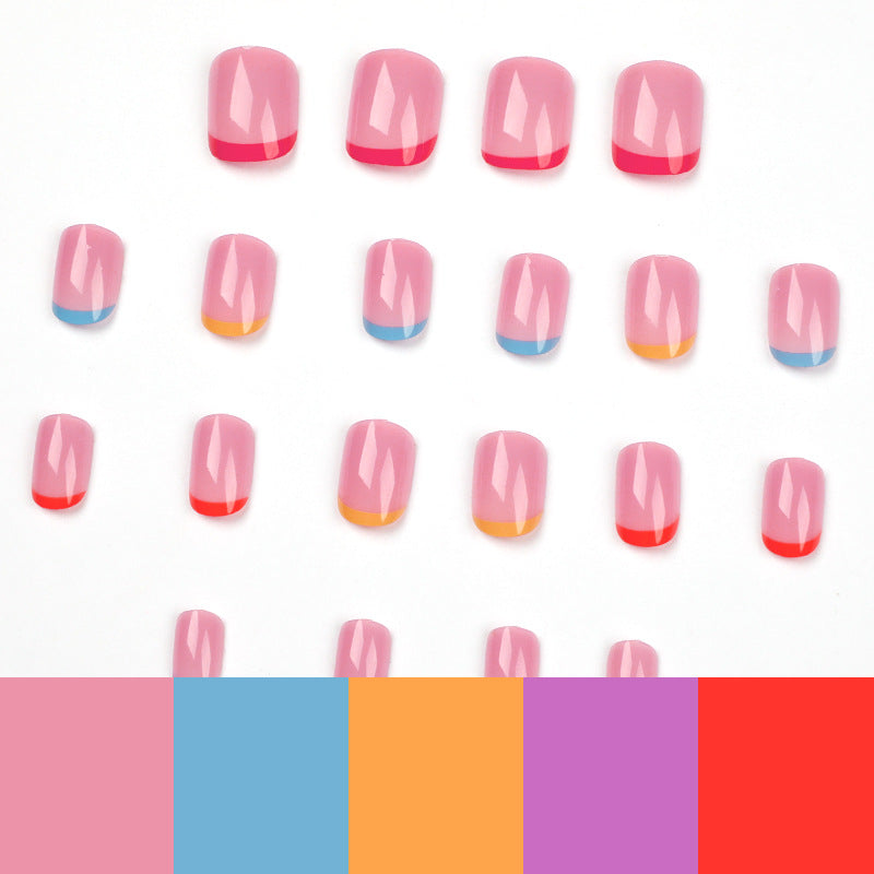Nail art with colorful tips Stornfield