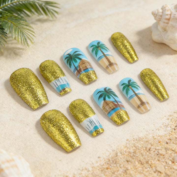 Tropical Paradise Press-On Nail Art Set Stornfield