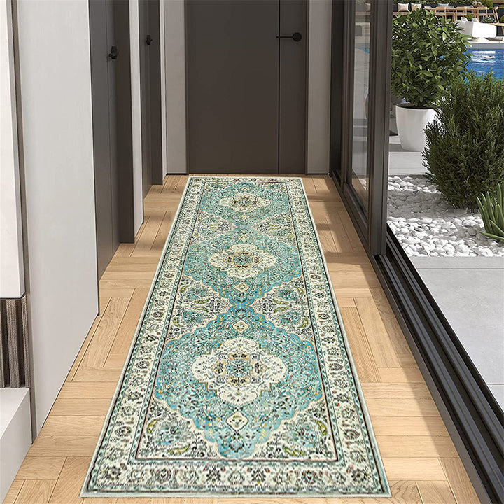 Elegant Geometric Pattern Runner Rug Stornfield