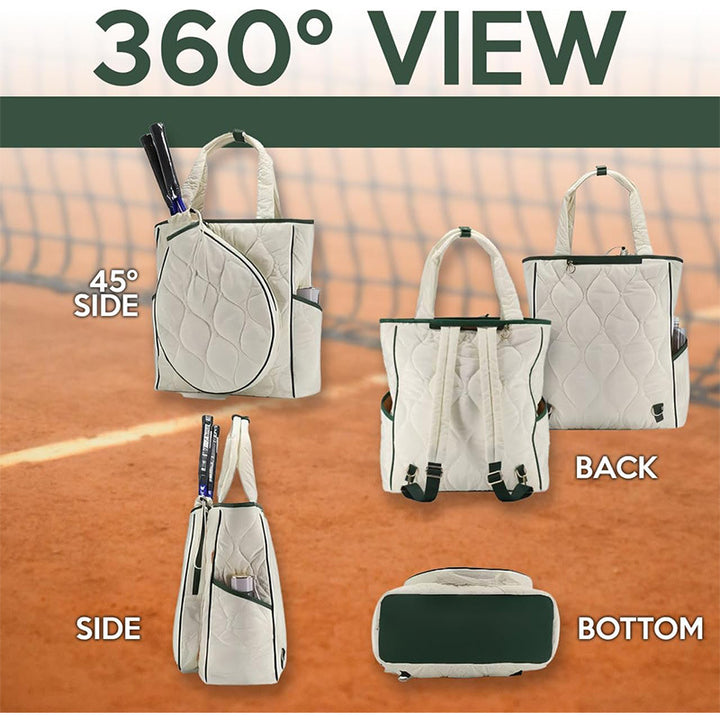 Sporty tennis bag with integrated racket and accessory compartment Stornfield