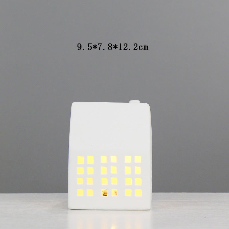 Ceramic House-Shaped Tea Light Holder Stornfeild