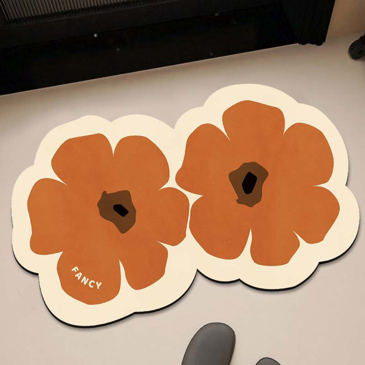 Floral-Themed Kitchen Runner Mat Stornfield