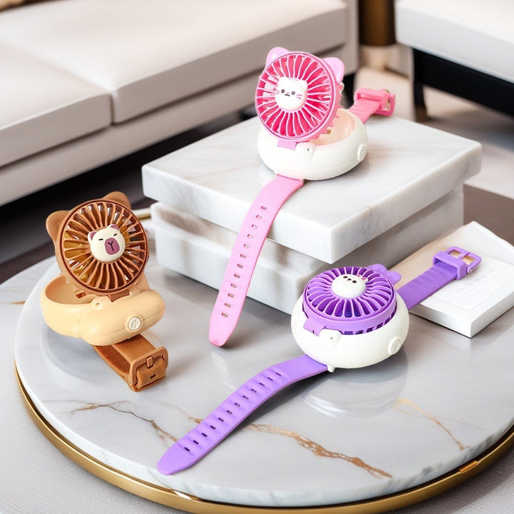 Ladies Portable Hand Fan in Cute Animal Design Stornfield