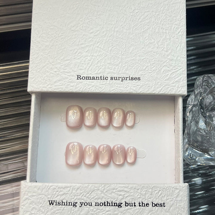 Elegant Glossy Press-On Nail Set