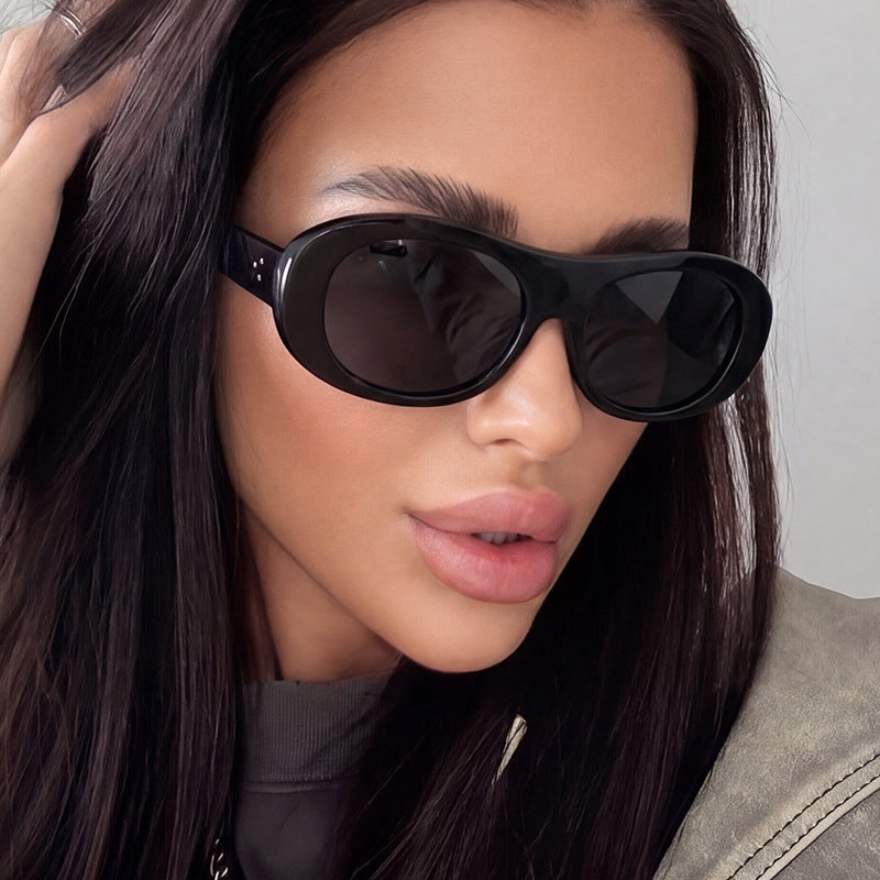 Women's fashionable oversized sunglasses with elegant tortoiseshell pattern Stornfield