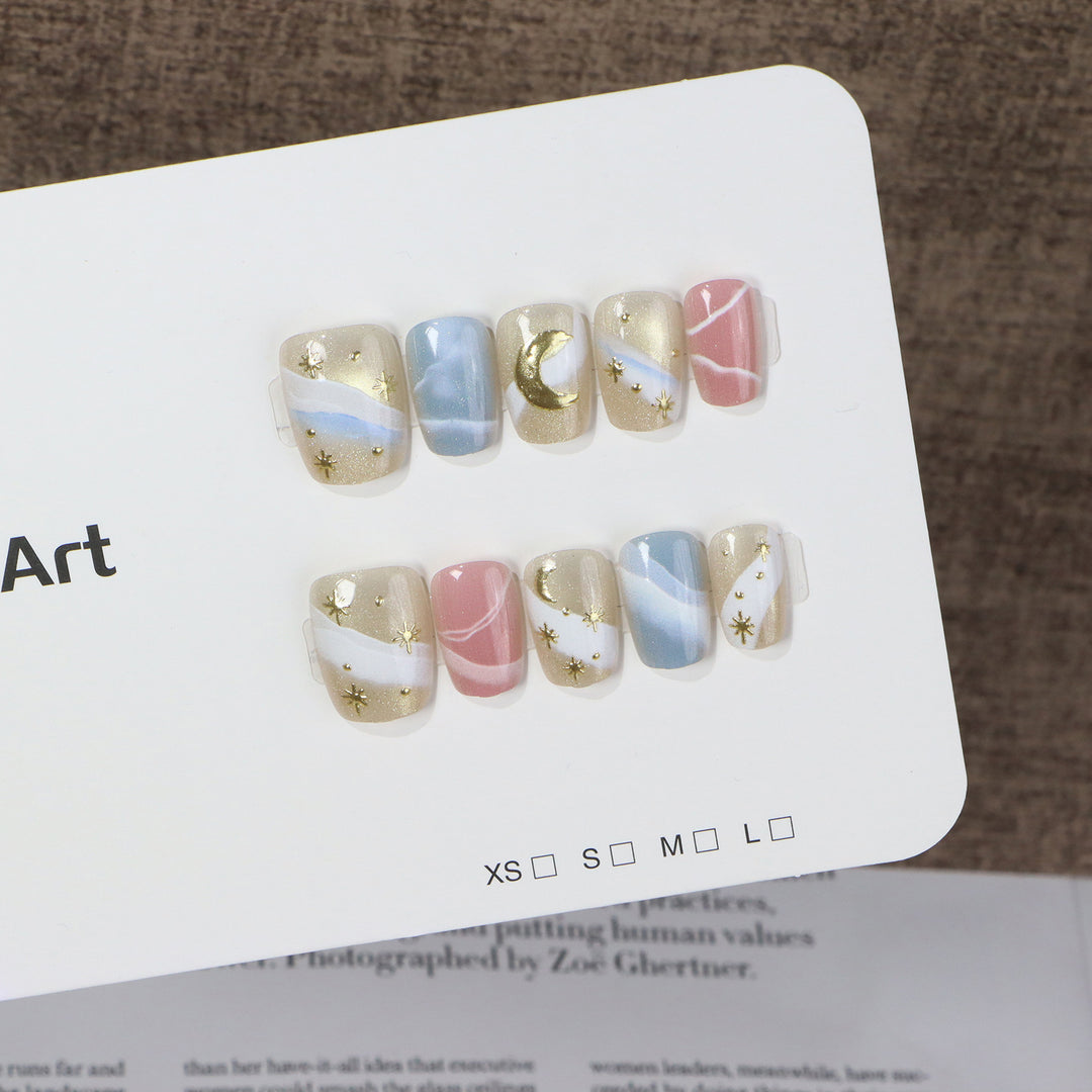 Celestial Themed Press-On Nail Set Stornfield