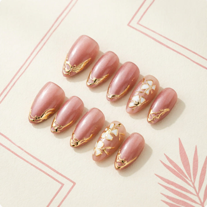 Artificial nails with floral design Stornfield