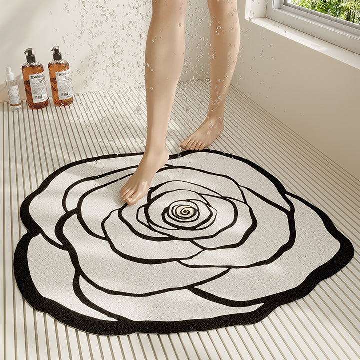 Artistic Floral Bath Mat