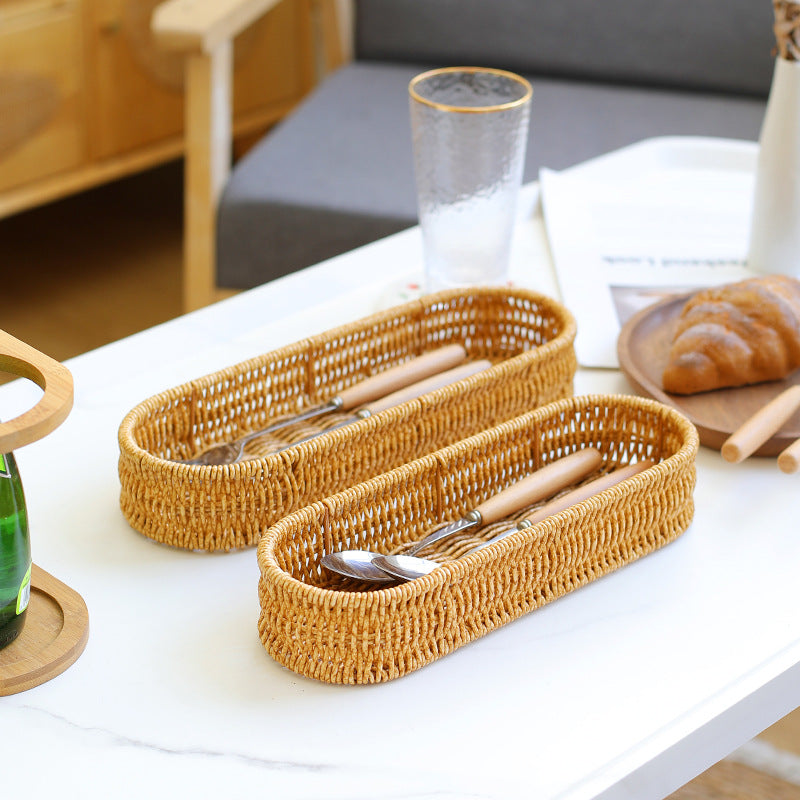 Oval Woven Storage Tray Stornfield