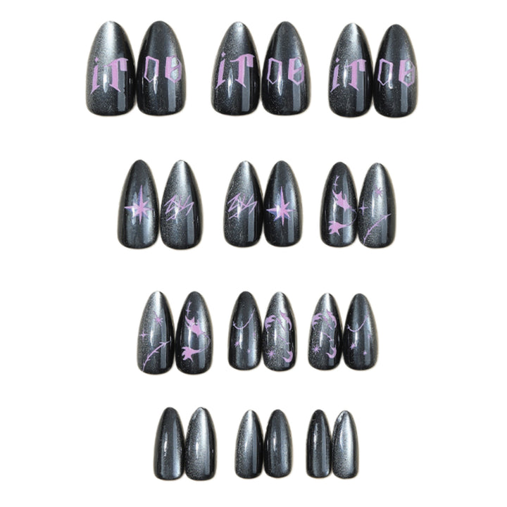 Artistic Themed Press-On Nail Set Stornfield