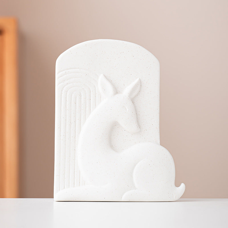 Abstract Deer Sculpture