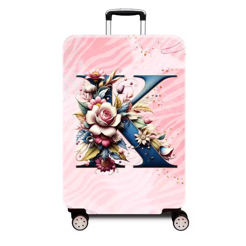 Ladies hard shell suitcase with luxurious floral design Stornfield