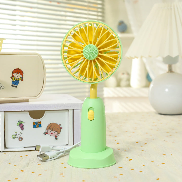 Women's Portable Hand Fan with Gentle Rotation Function Stornfield