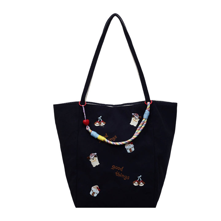 Embroidered Casual Tote Stornfield
