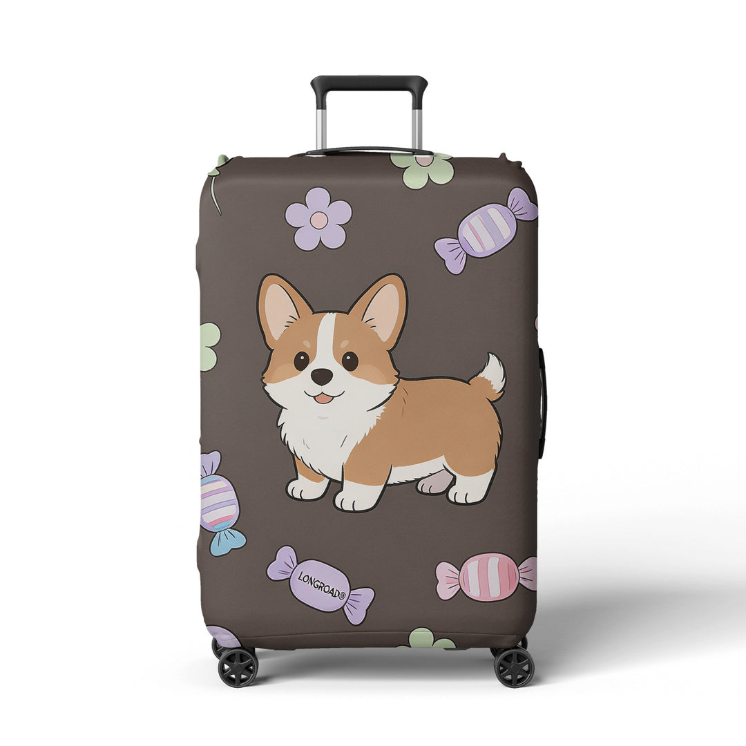 Women's luggage cover with cute Corgi design Stornfield