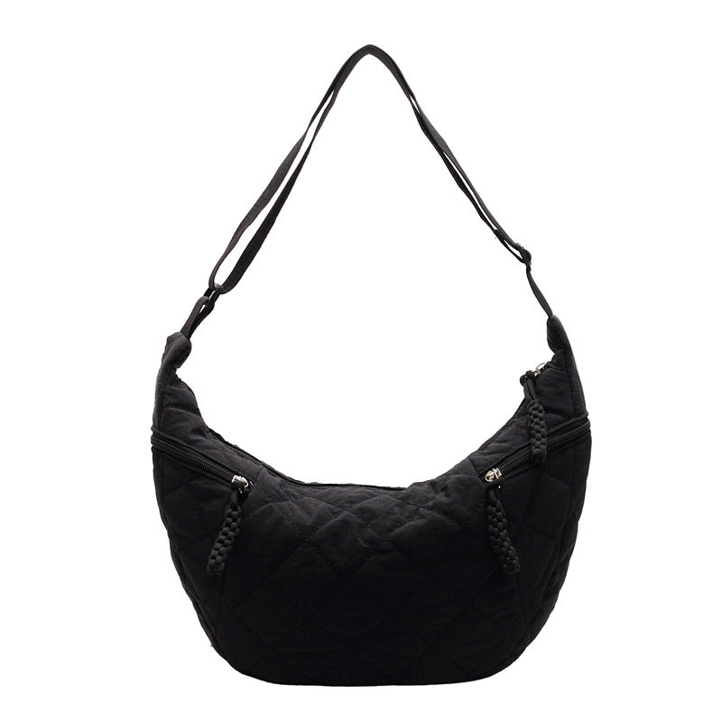 Quilted Soft Fabric Hobo Handbag Stornfield