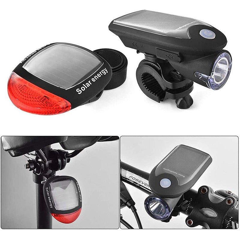 Solar-Powered High-Visibility Bike Headlight Stornfield