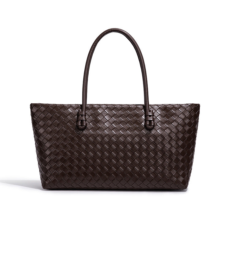 Woven Leather Tote Bag Stornfield