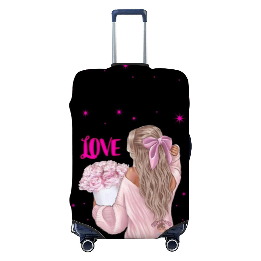 Ladies nan elastic suitcase cover with motif print, water-repellent and tear-resistant, with handle and telescopic opening Stornfield