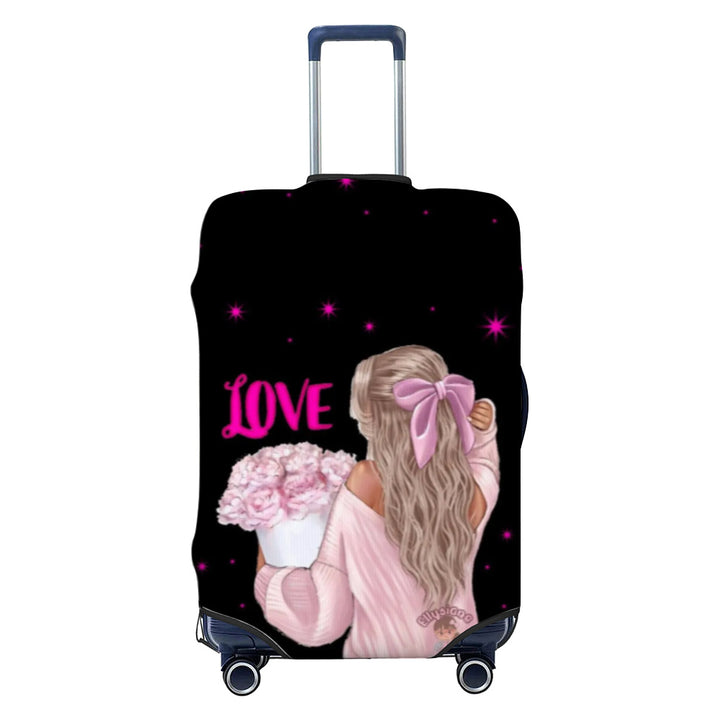 Ladies nan elastic suitcase cover with motif print, water-repellent and tear-resistant, with handle and telescopic opening Stornfield