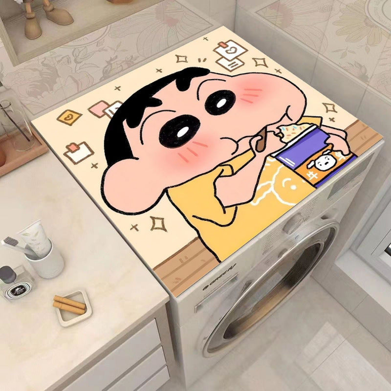 Cartoon Character-Themed Washing Machine Mat