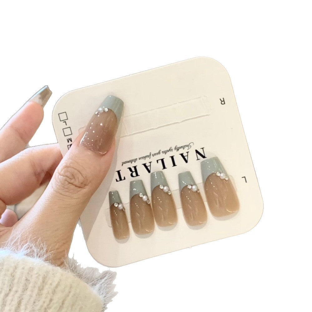 Elegant Press-On Nail Set with Decorative Tips Stornfield