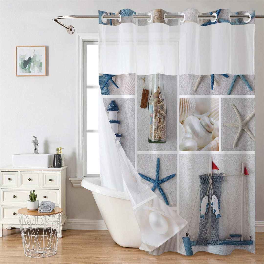 Luxury Marble Design Shower Curtain Stornfield