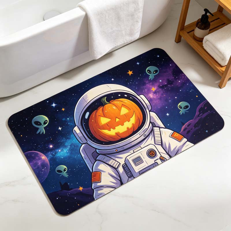 Whimsical Vampire-Themed Bath Mat