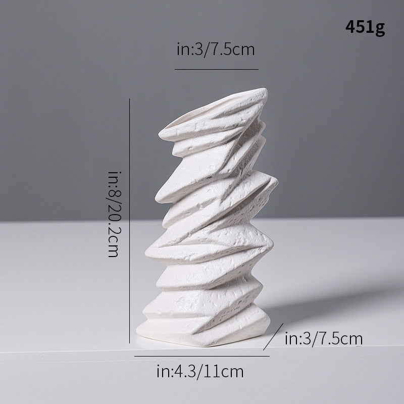 Abstract Textured Ceramic Sculpture Stornfeild