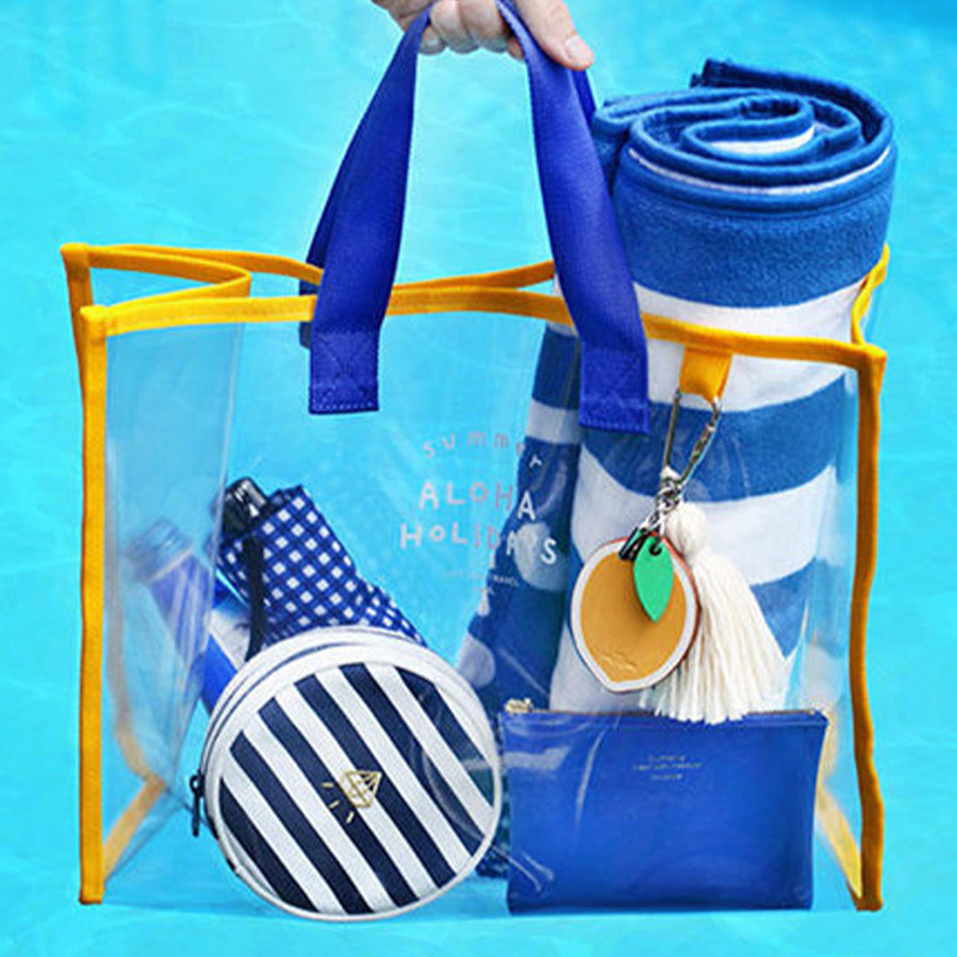 Transparent Beach Bag with Multiple Inner Compartments Stornfield