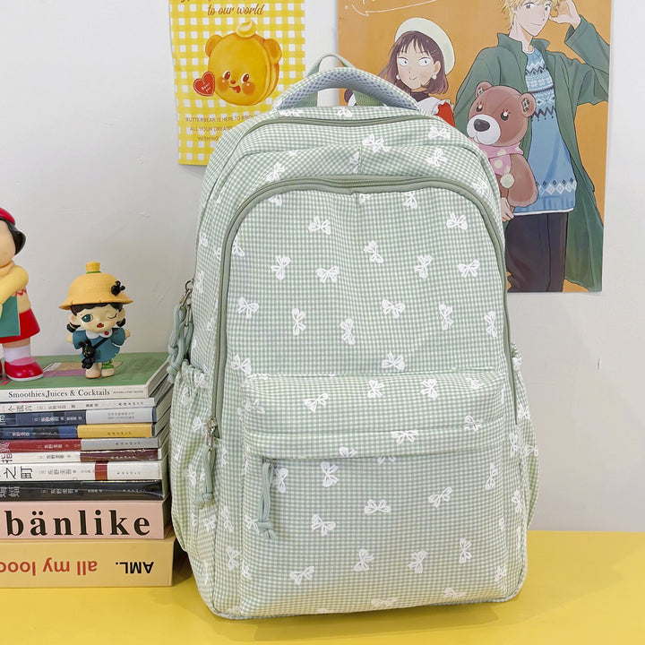Cute Bow-Embellished Casual Backpack Stornfield