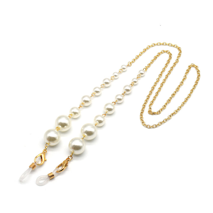 Elegant Pearl and Silver Eyewear Chain Stornfield