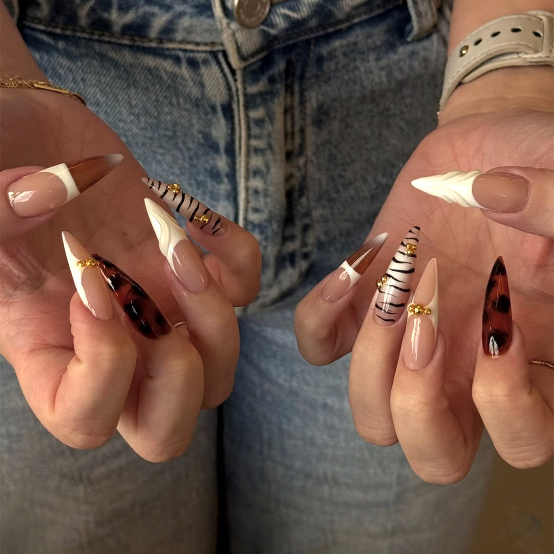 Artistic Press-On Nail Extensions