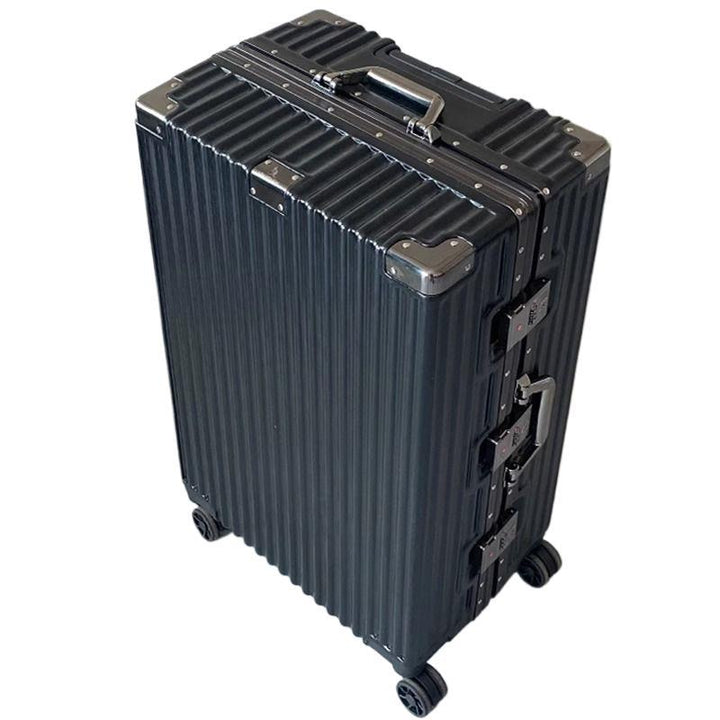 Hard-shell suitcase with integrated combination lock and silent wheels Stornfield