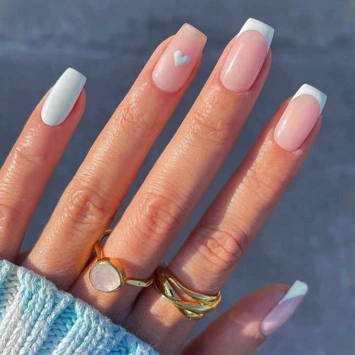 Heart-Accent Press-On Nail Set Stornfield