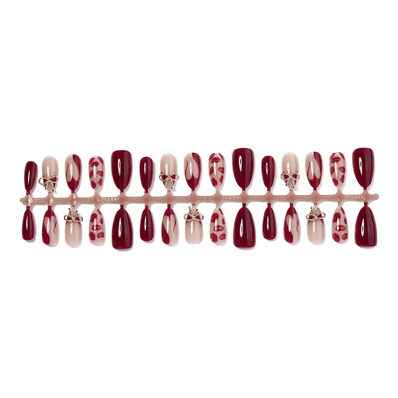 Detailed Decorative Press-On Nail Set Stornfield