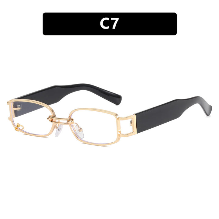 Women's fashionable sunglasses with innovative rectangular design and elegant metal accents Stornfield
